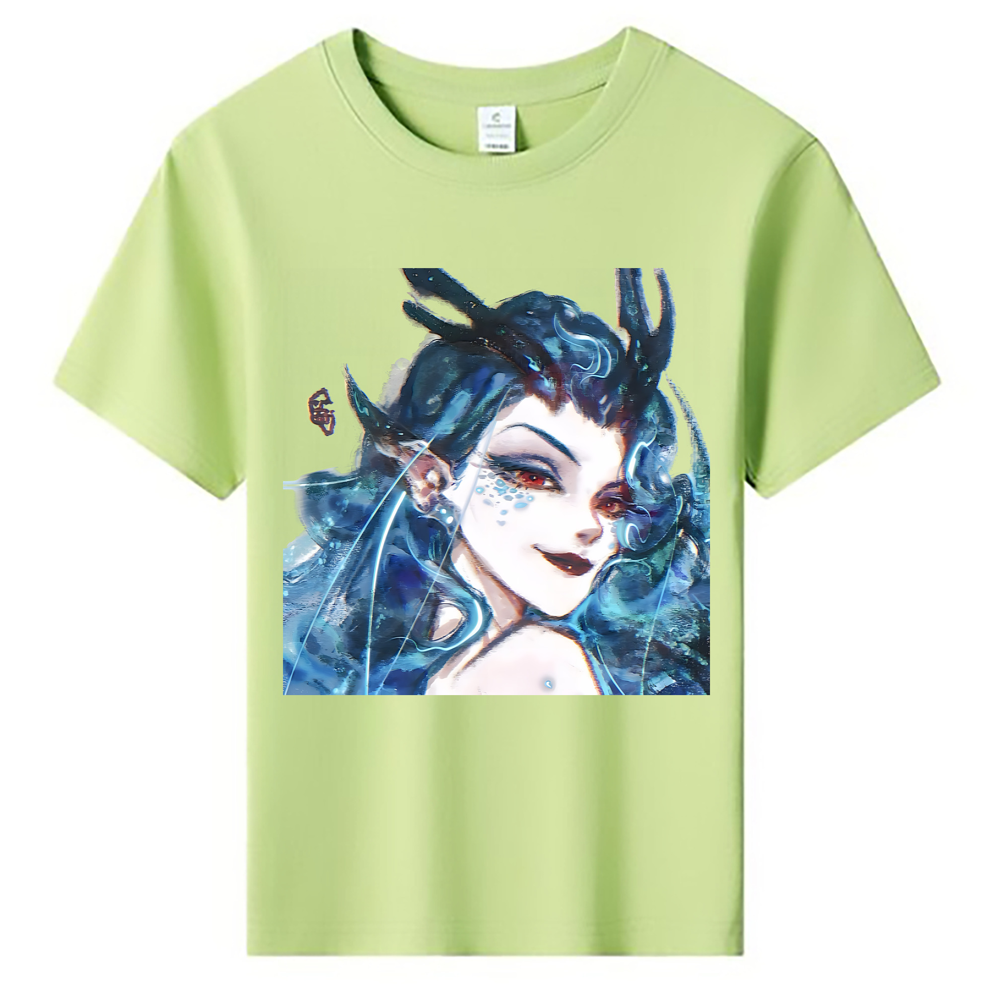 （画像用） Ne Zha 2 ナタ 魔童の大暴れ 綿100％キッズTシャツ（フロントプリント）